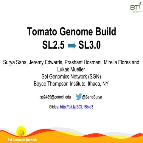 Tomato Genome Build SL3.0