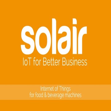 Solair IoT for Food Machines