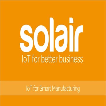 Solair IoT for Smart Manufacturing