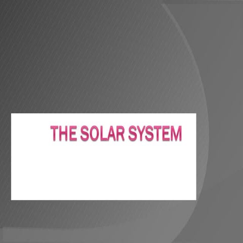 Solar System Powerpoint Lesson