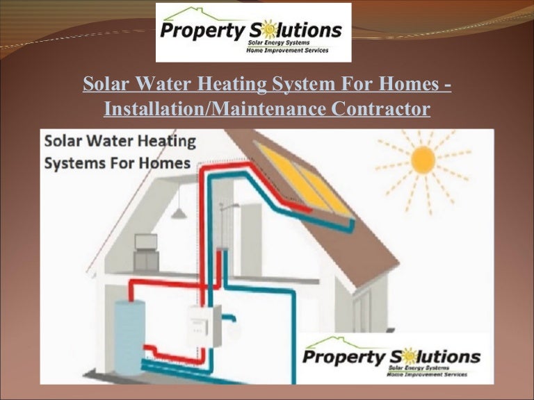 solar water heating systems for homes installation maintenance contra