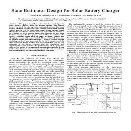 Solar battery design