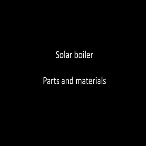Solar Boiler