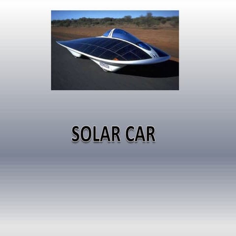 Solar car Presentation