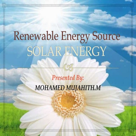 SOLAR CELL AND APPLICATIONS