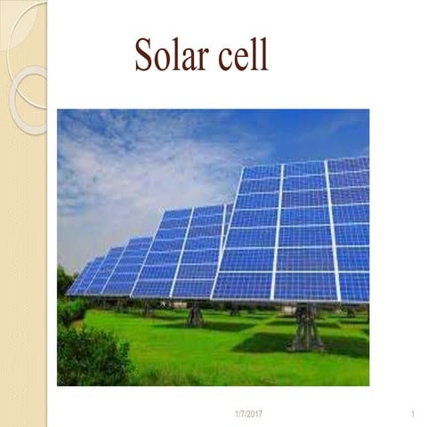 Solar cell............