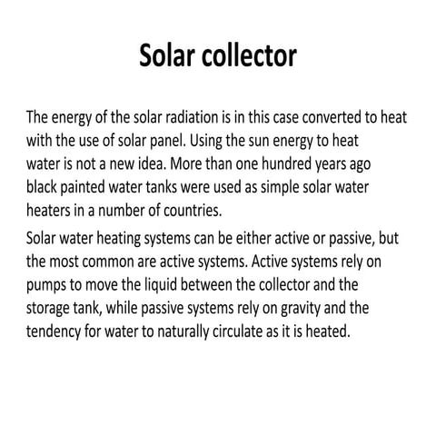 Solar collector