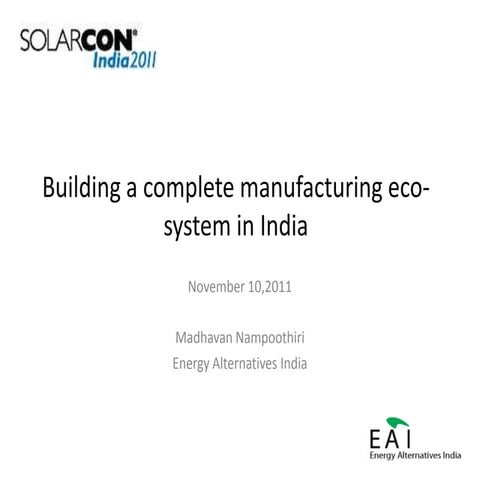 Solarcon 2011 Presenation