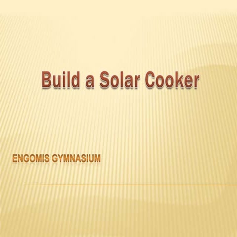 Solar cooker