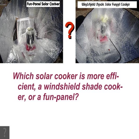 Solar cooking project | ODP