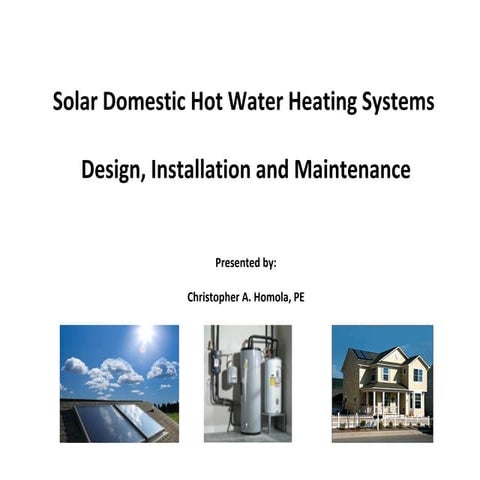 Solar Domestic Water Heating | PDF