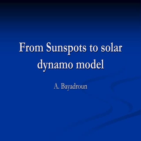 Solar dynamo1
