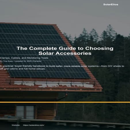 Solar Accessories Guide 2025 (Canada): Clamps, PV Cables, MC4 ...