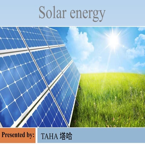 Solar energy
