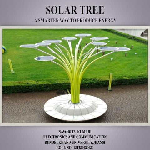 POWERPOINT PRESENTATION ON SOLAR TREE