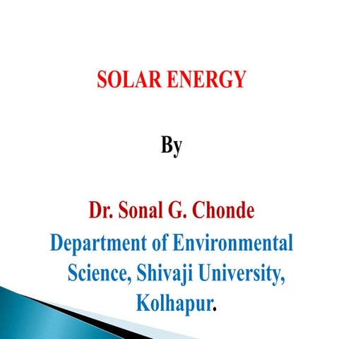 Solar energy