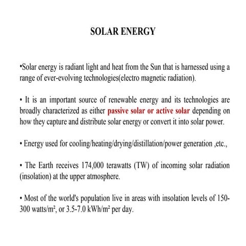 Principles of Solar radiation unit 1- Renewable Energy sources