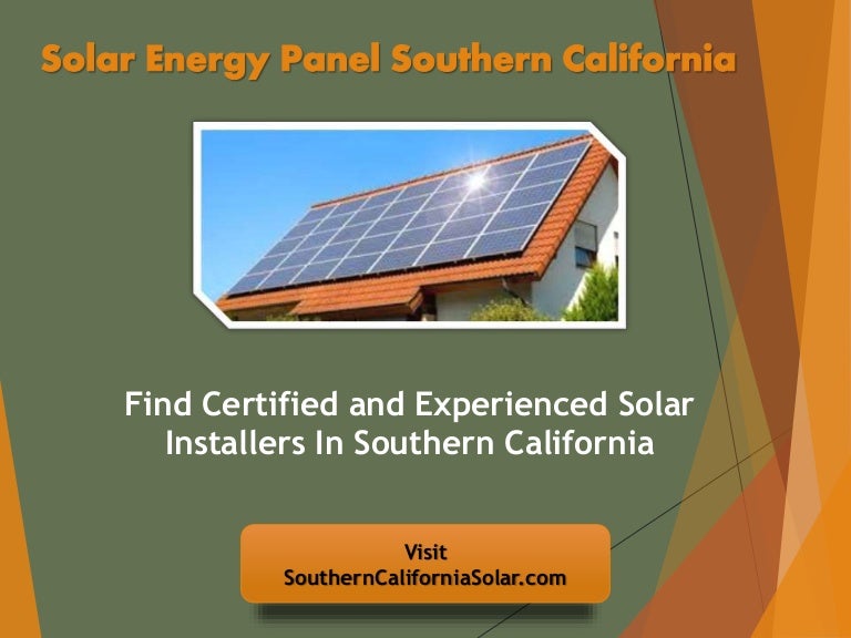 Solar Energy Companies in Southern California
