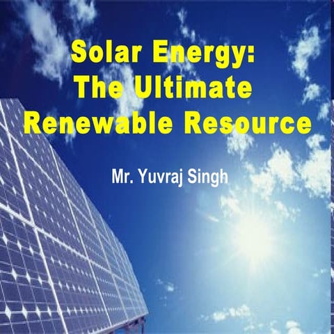 ppt on the Solar energy