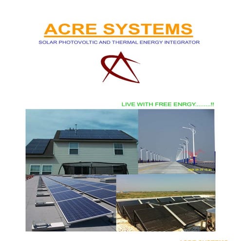 Solar energy Products and services