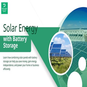 Solar PV and Battery Storage Systems | PDF