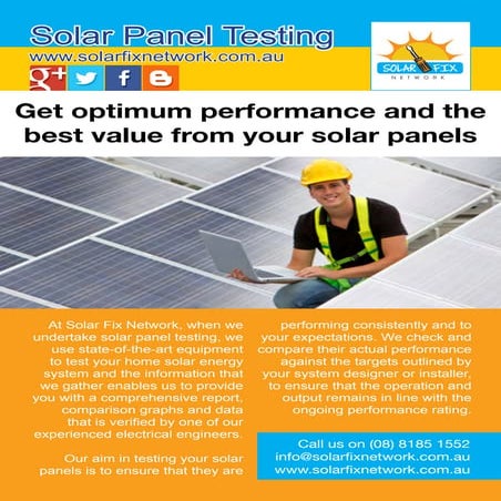 A4 Newsletter for Solar Fix Network