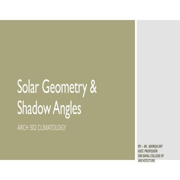 Definition of Solar Geometry & Shadow Angles.pptx