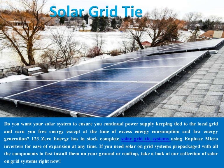 Solar grid tie