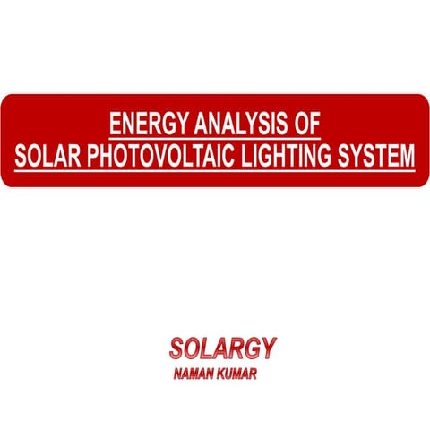Solargy energy analysis