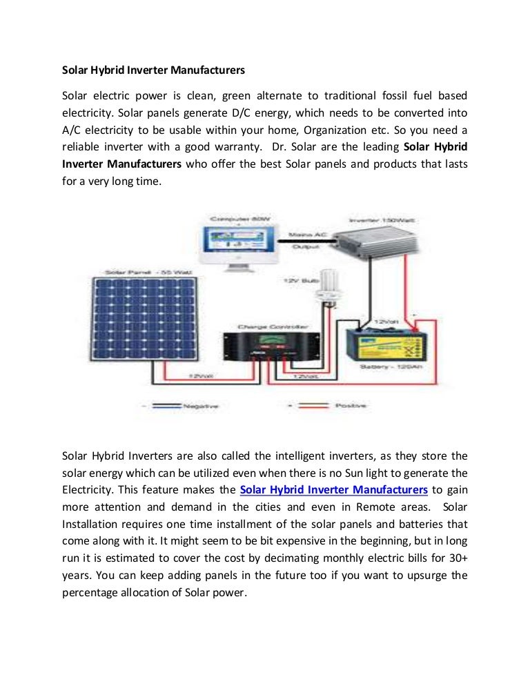 Solar hybrid inverter manufacturers