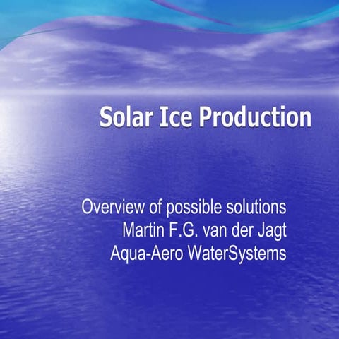 Solar Ice Production | PPT