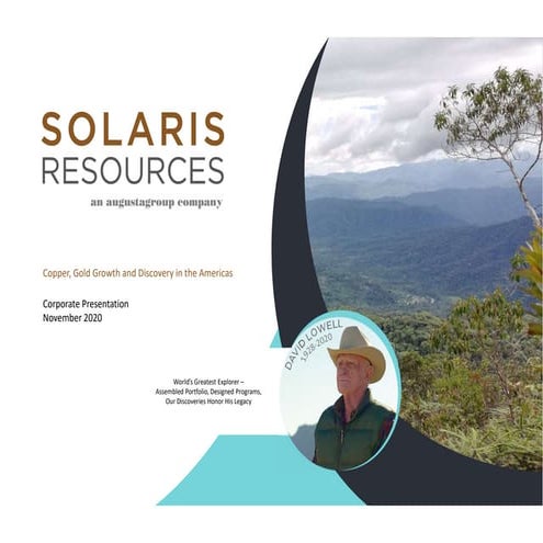 Solaris Resources - Corporate Presentation | PDF