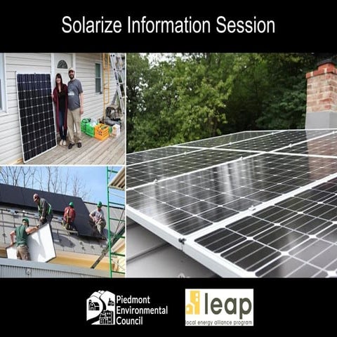 Solarize Piedmont Information Session