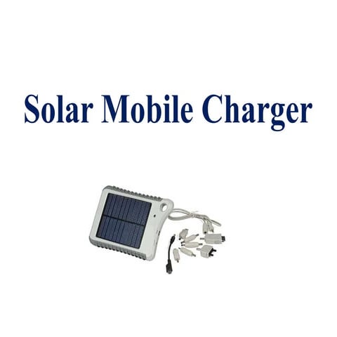 Solar mobile charger