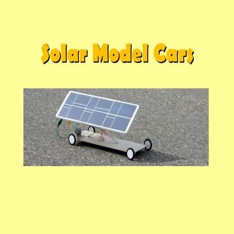 Solar modelcar