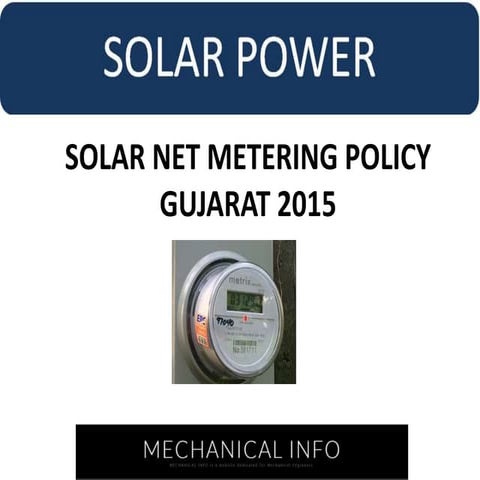 Solar net metering policy gujarat 2015 final