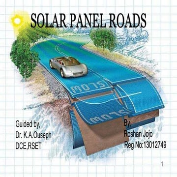 Solar panel roads 