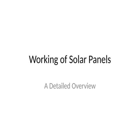 Solar_Panel_Working_Presentation and its importance