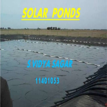 Solar ponds 