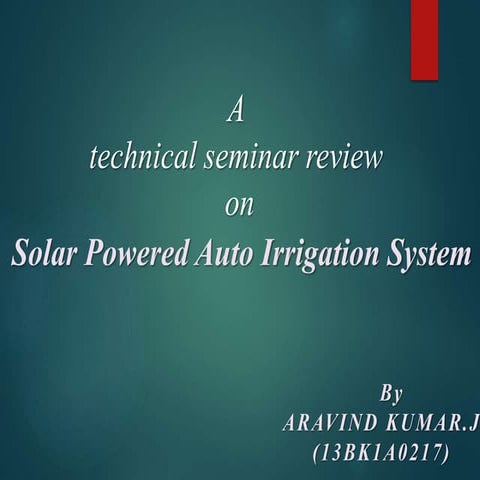 Solar powered auto irrigation system (2)