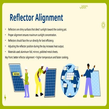 Solar Power Meeting presentation, reflector alignment | PPTX