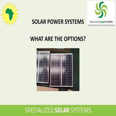 Solar power options – Ed Hill – Specialised Solar Systems
