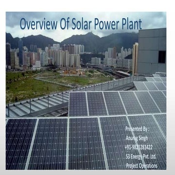 Solar power plant