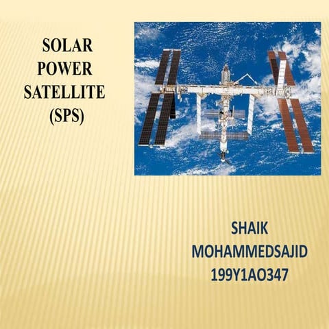 Space Based Solar Power | PPTX