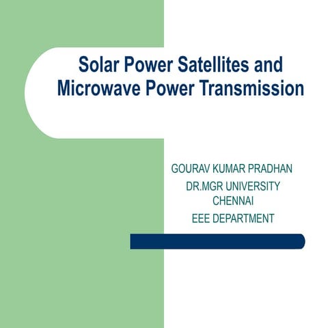Solar power satellites and microwave power transmission