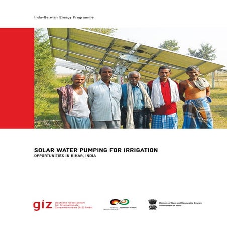 Solar power water pumping for irrigation in bihar india | PDF