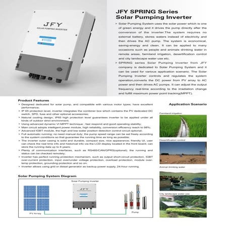 Solar pumping inverter | PDF