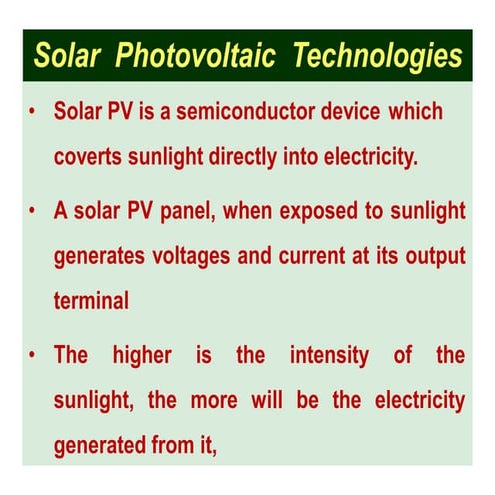 Solar pv