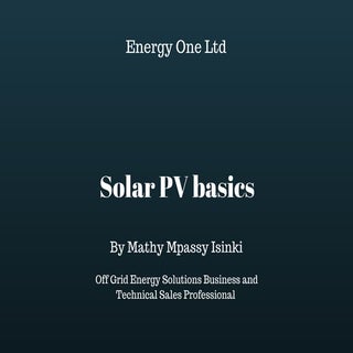 Solar PV Basics