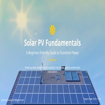 Solar Power Made Simple: Understanding How Sunlight Becomes Clean, Reliable E...
